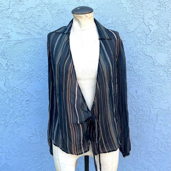 90s Silk Blouse Cardigan by The Limited size Medium - Picture 2 of 13